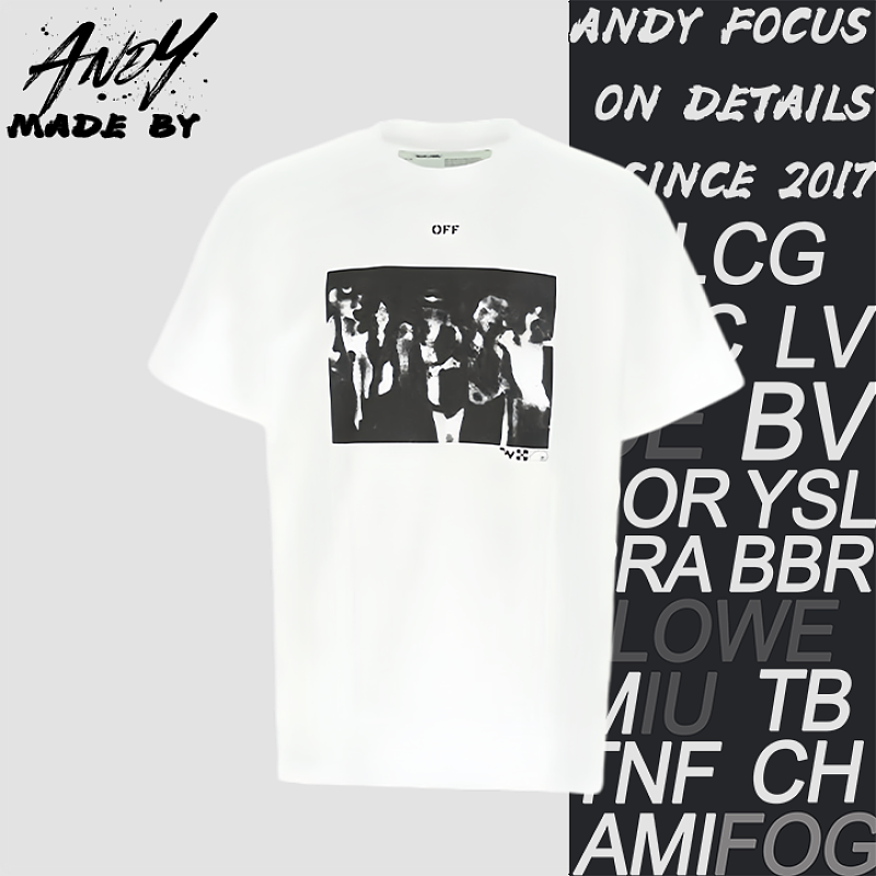Band Portrait Back Spray Paint Arrow Print Short-sleeve T-shirt
