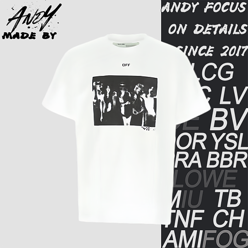 Band Portrait Back Spray Paint Arrow Print Short-sleeve T-shirt