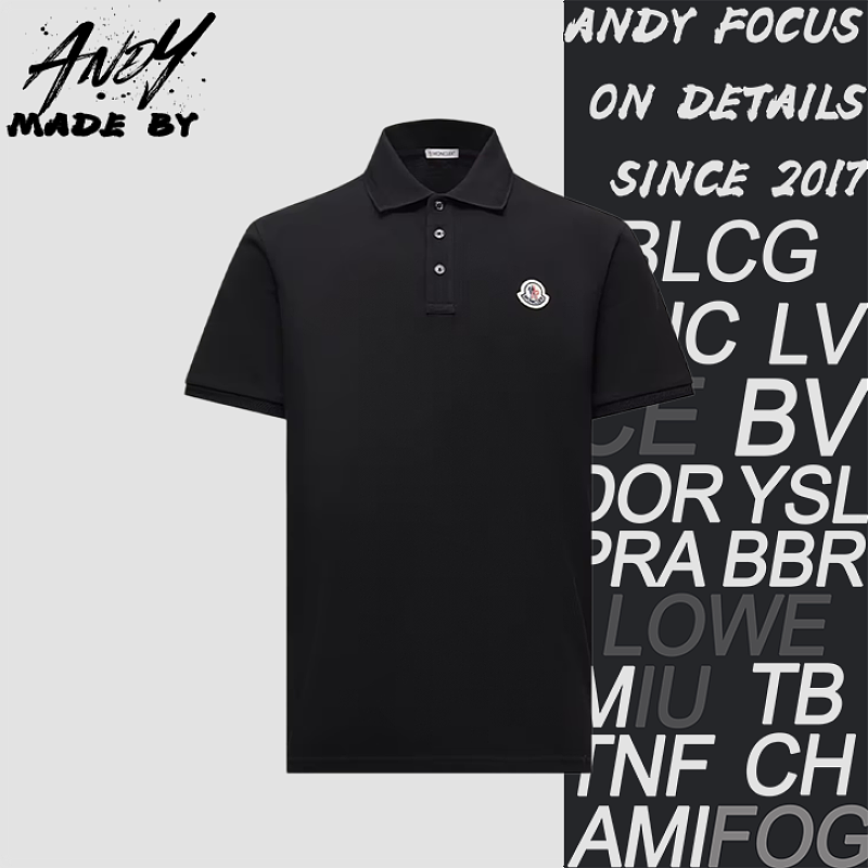 Micro-logo Black Polo Shirt Short Sleeves