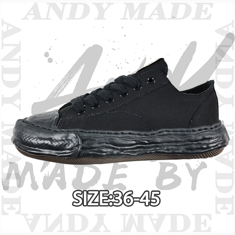 Fully Vulcanized Slip-on Shoes Black