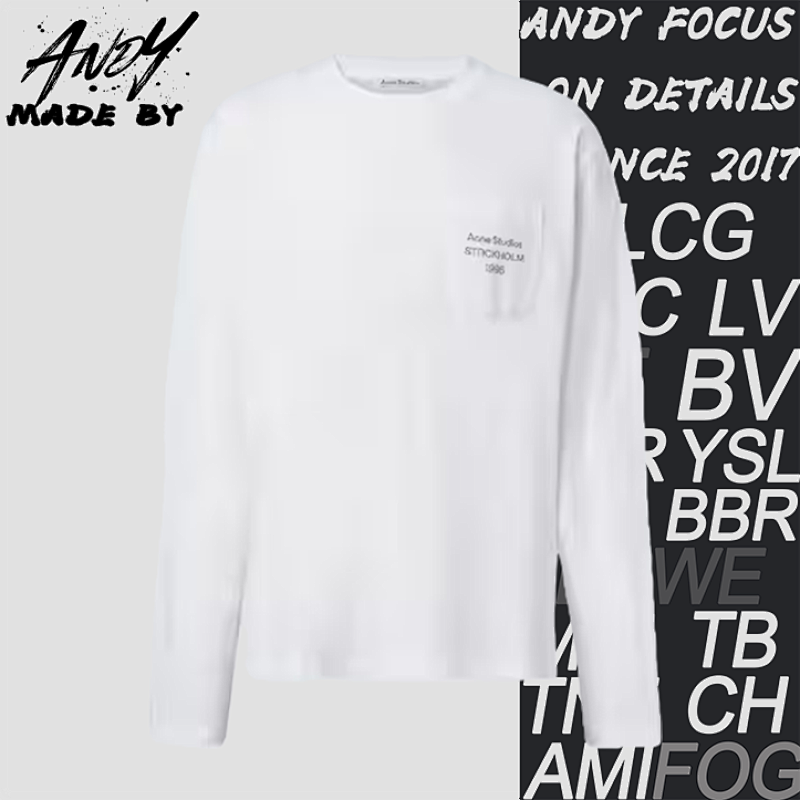 Pocket Letter Print Long Sleeve