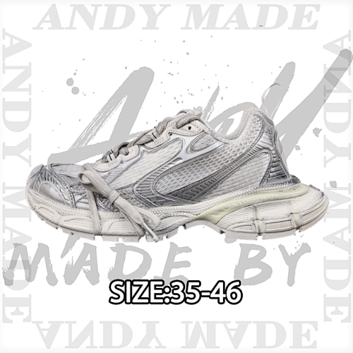 Balenciaga B Alenciaga Distressed Retro Dad Shoes
