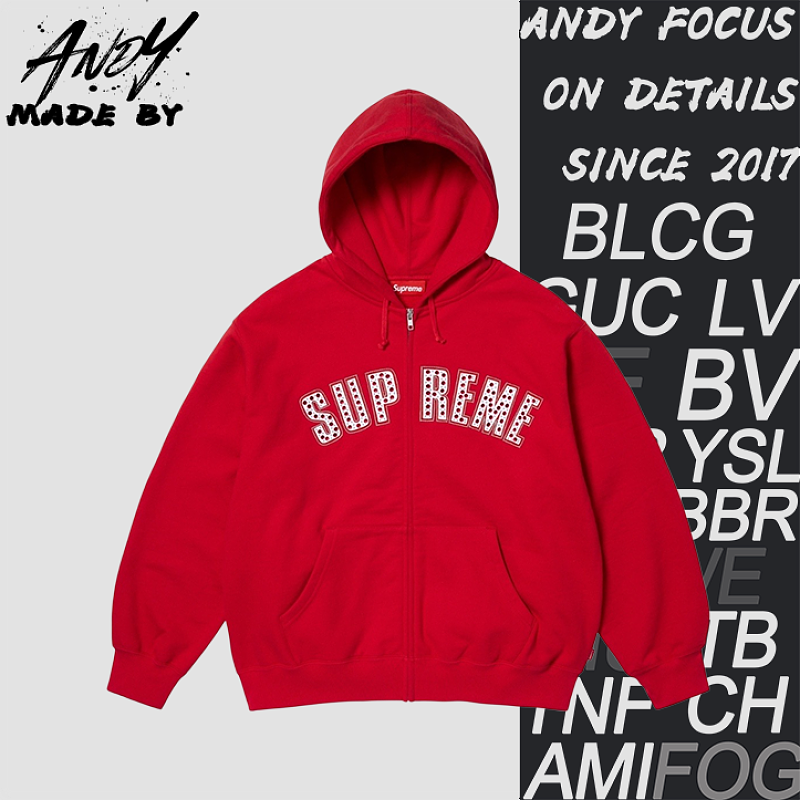 Supreme Zip-up Hoodie Sweatshirt