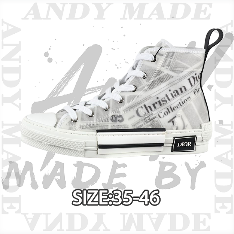 League High Top Series With White Newspaper Print