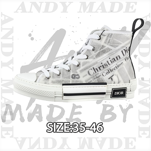 League High Top Series With White Newspaper Print