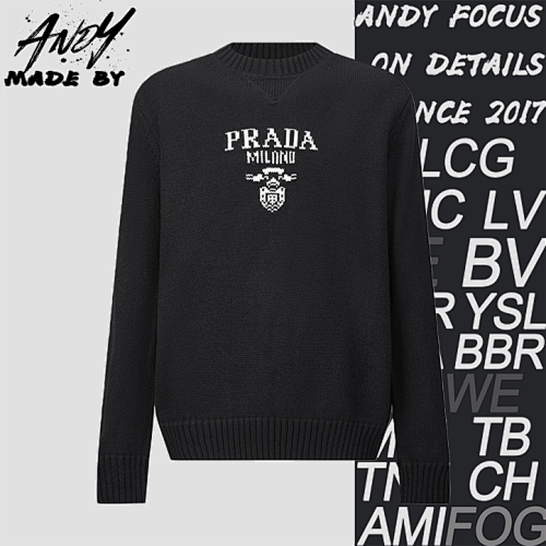 Prada Jacquard Logo Knit Pullover