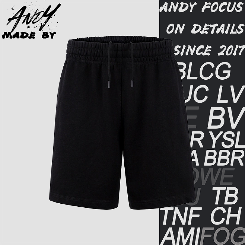 Checkered Logo Label Cotton Shorts
