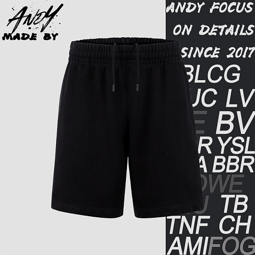 Checkered Logo Label Cotton Shorts