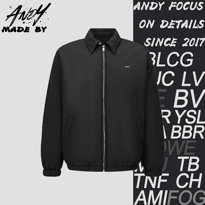 P Rada Embroidered Logo Zip-Up Cotton Jacket