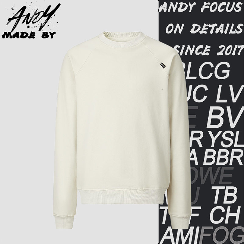 Prada Heavyweight Terry Cloth Sweatshirt With Fabric Label