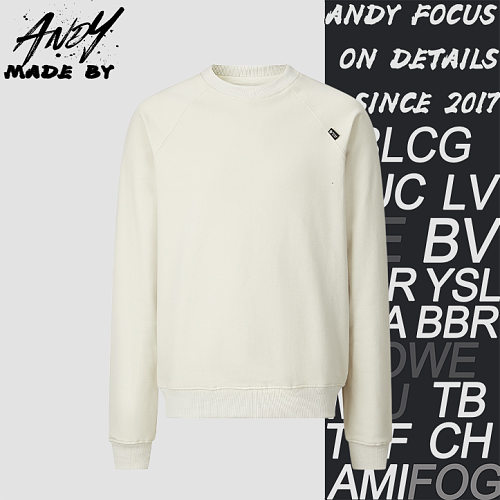 Prada Heavyweight Terry Cloth Sweatshirt With Fabric Label