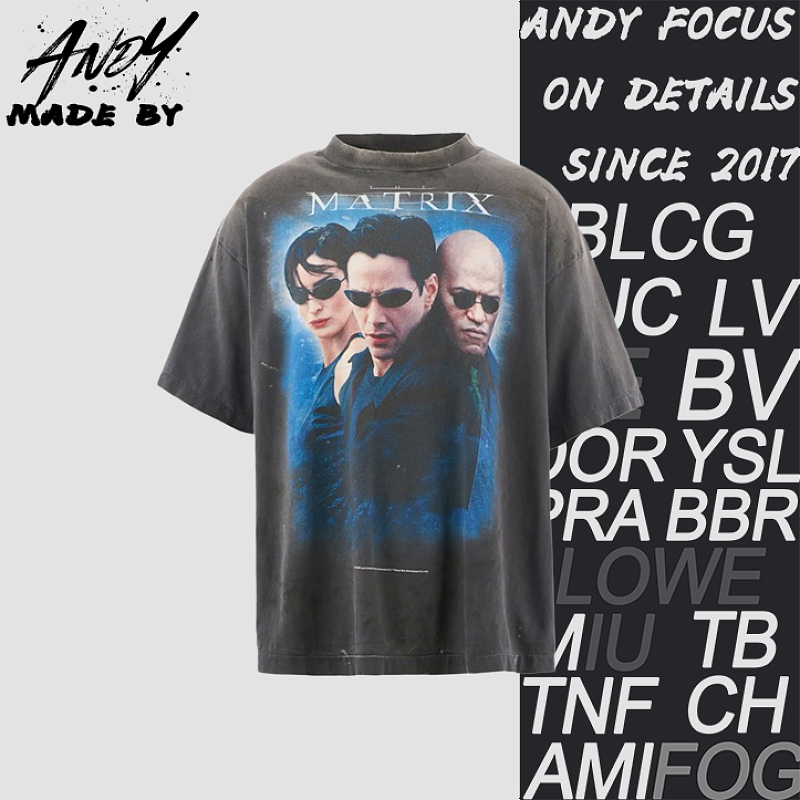 Three-Person Matrix Print Short Sleeve