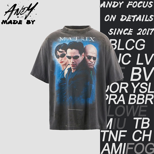 Three-Person Matrix Print Short Sleeve