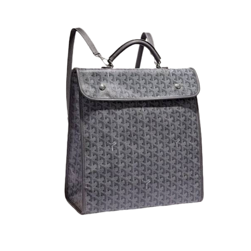 Goyard G Oyard Monogram Full Print Foldable Backpack Grey