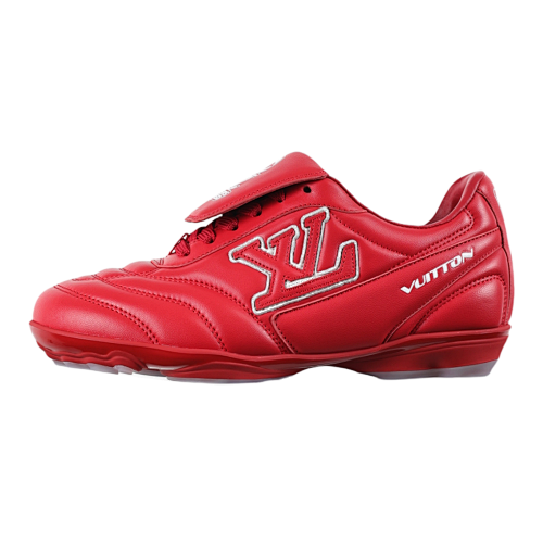 Louis Vuitton L V Lw22 Footprint Sneakers In Red
