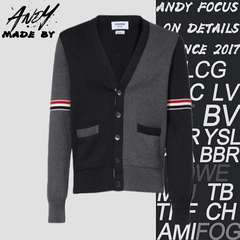 Colorblock Arm Ribbon Cardigan Jacket