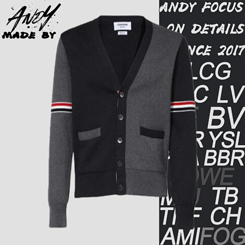 Colorblock Arm Ribbon Cardigan Jacket