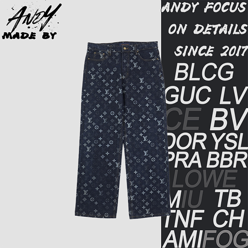 Louis Vuitton Monogram Full-print Jacquard Pants
