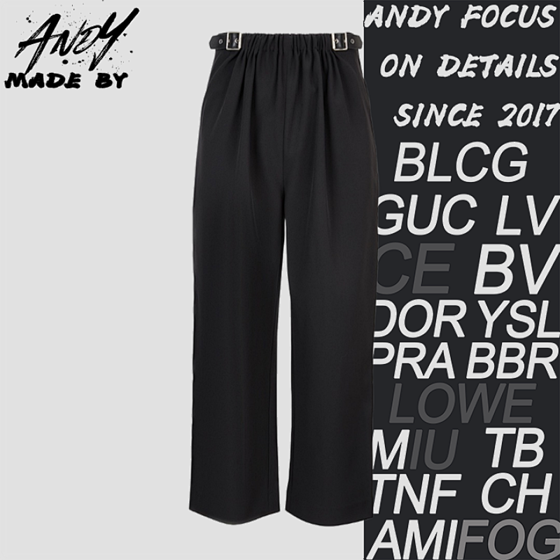 Loewe L Leather Label Elastic Waist Work PantsItem ID