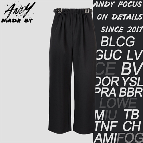 Loewe L Leather Label Elastic Waist Work PantsItem ID