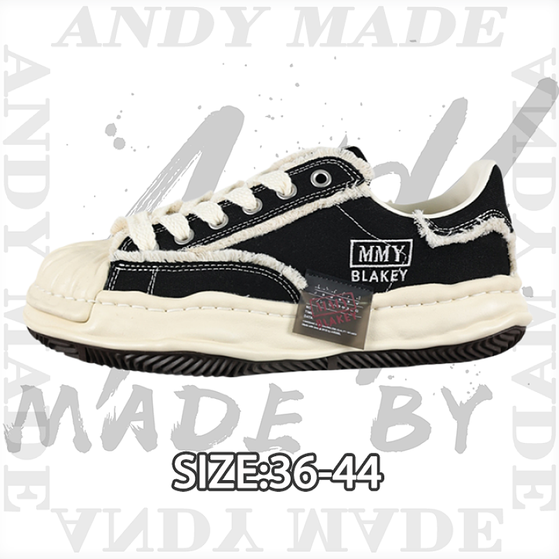 Shell-Toe Canvas Sneakers With Fringed Trim Black