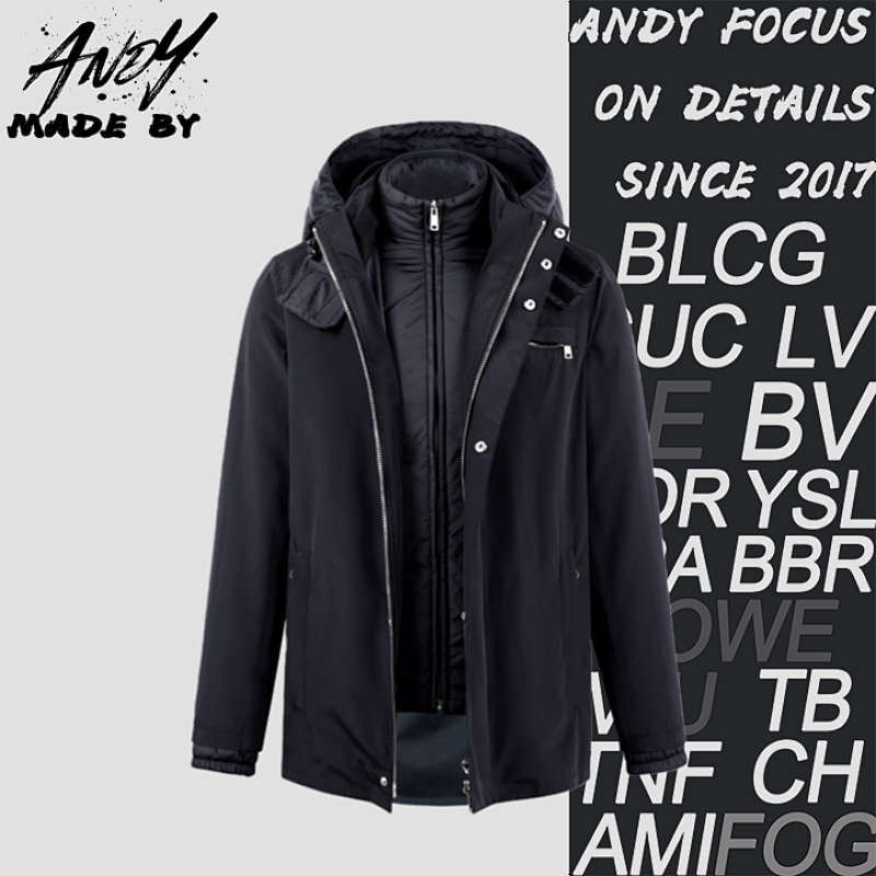Versace P Rada Hooded Stand Collar Fabric Two-Piece Jacket