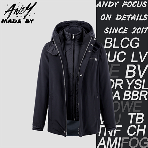 Versace P Rada Hooded Stand Collar Fabric Two-Piece Jacket