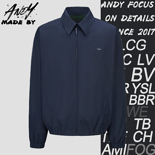 Louis Vuitton Embroidered Logo Zipper Executive JacketItem ID