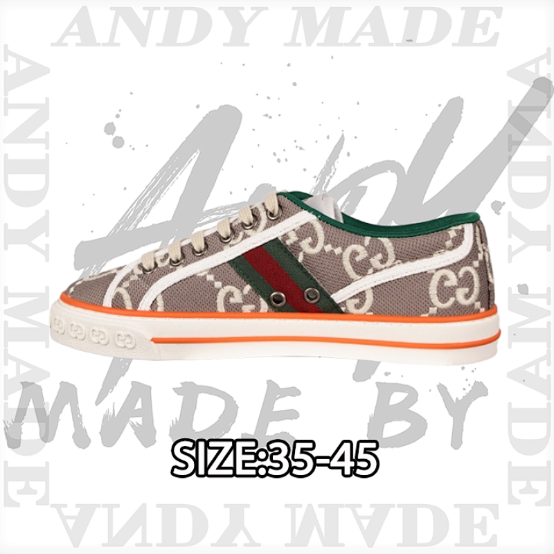 Tennis Print Sneaker Gucci Canvas Shoes Series Full Gif