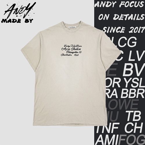 AC Flocked Distressed Short-sleeved Shirt