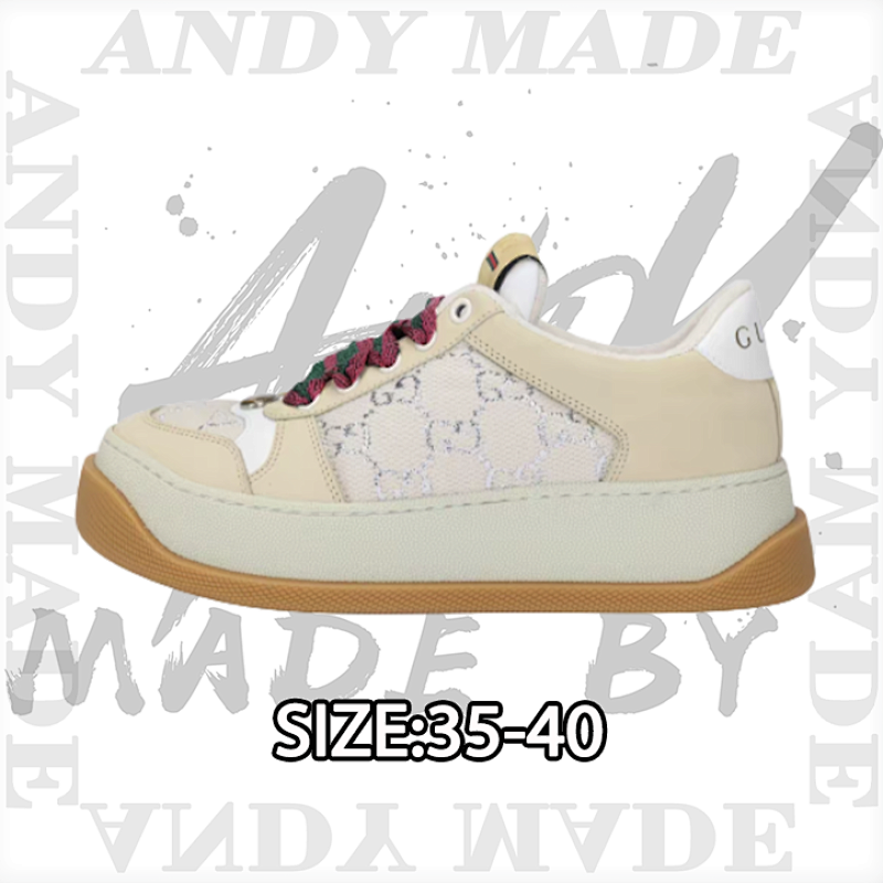Gucci Screener Series Thick-soled Casual Fashion Dirty