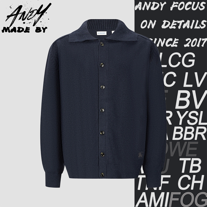 Burberry Equestrian Jacquard Logo Cardigan