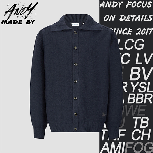 Burberry Equestrian Jacquard Logo Cardigan