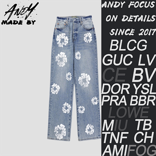 Cotton Denim Trousers