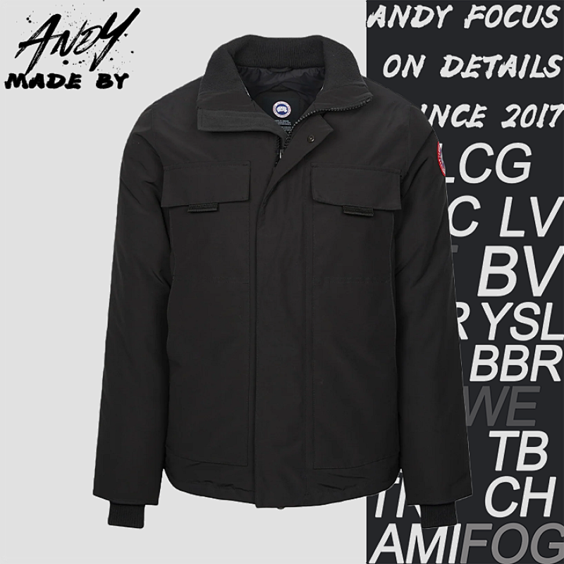 Sleeve Label Stand Collar Down Jacket