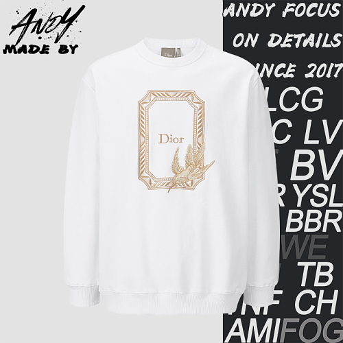 Dior Embroidered Logo Terry Sweatshirt