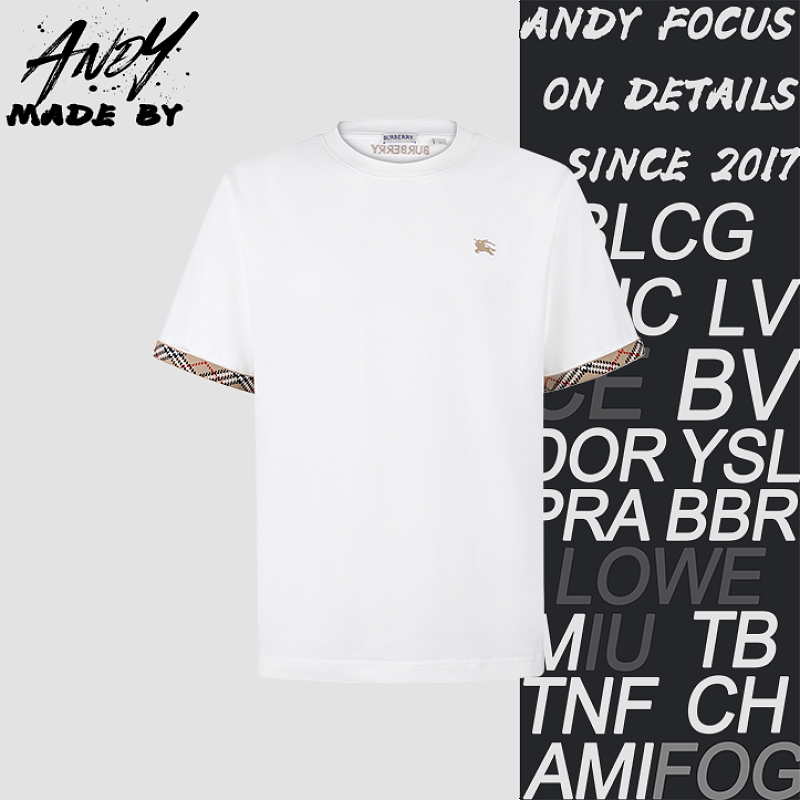 Short-sleeve Polo With Checkered Cuffs