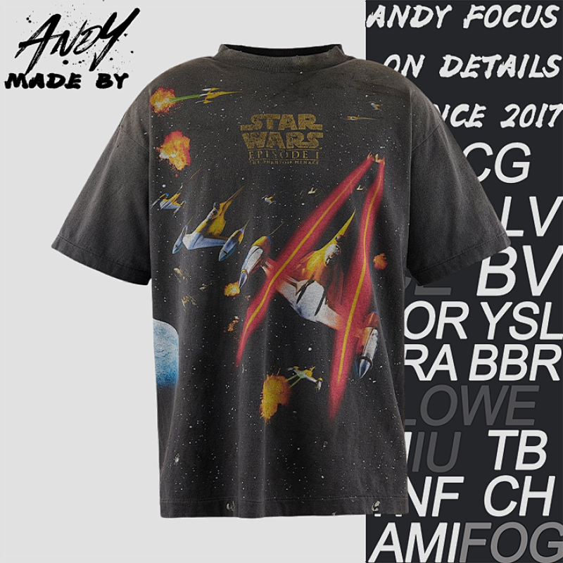 S M Star Wars Printed Short Sleeves