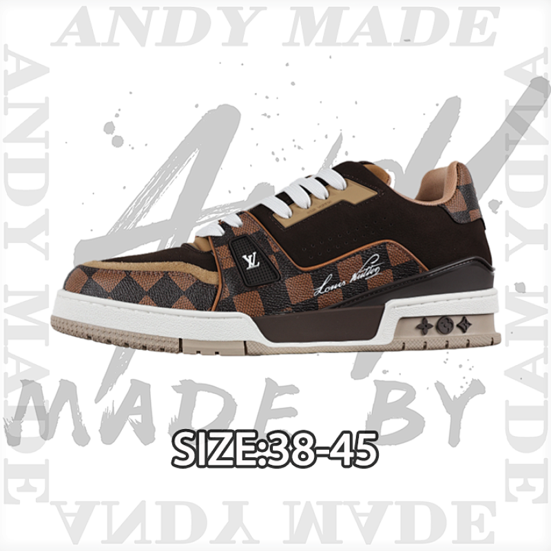 Louis Vuitton L V Trainer Skateboard Shoes New Colorway