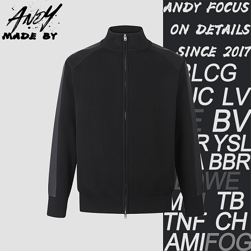 Acne Studios Silicone Embossed Leather Knit Cardigan