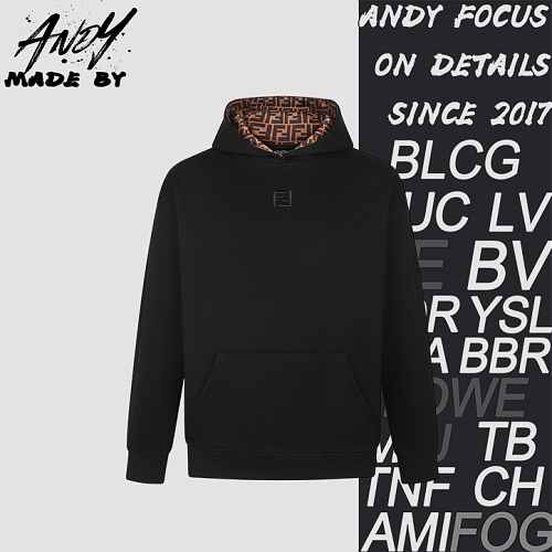 Hooded Cotton Sweatshirt With Printed Embroidered Logo