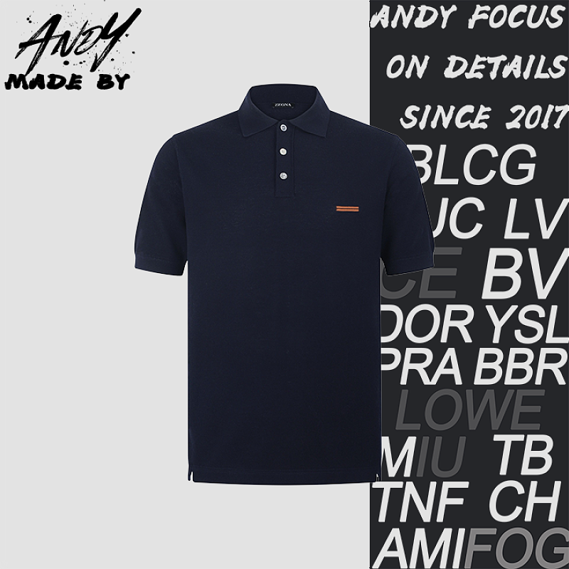 Embroidered Logo Cotton Knit Polo Shirt