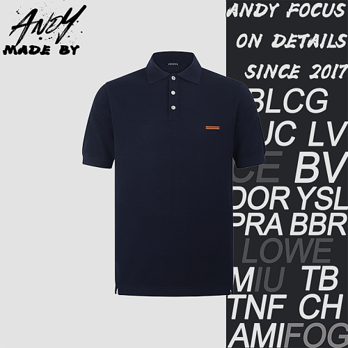 Embroidered Logo Cotton Knit Polo Shirt
