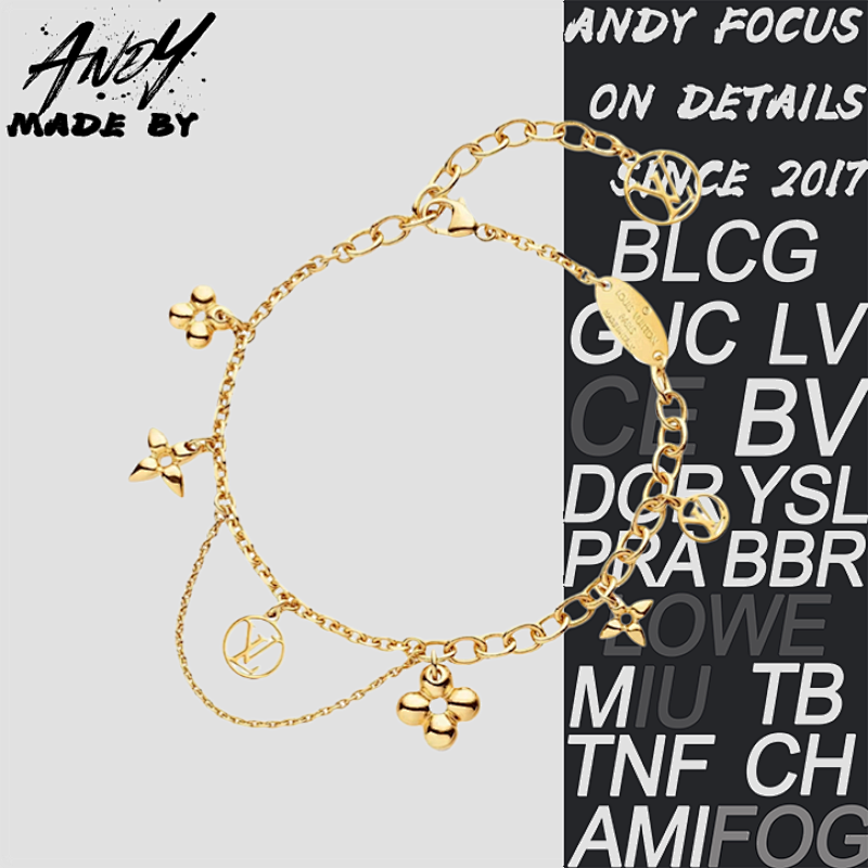 L Floral Gold-plated Bracelet