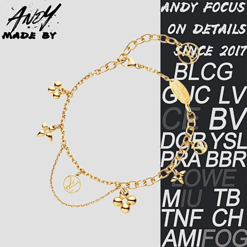 L Floral Gold-plated Bracelet