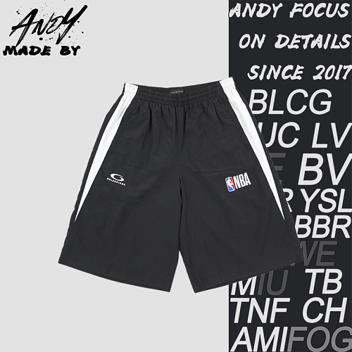 No. 10 Embroidered Color-Block Shorts