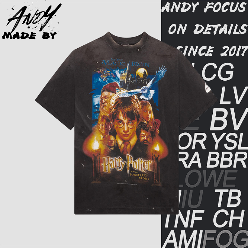 Saint Michael Harry Potter And Philosopher's Stone Print Short-Sleeve