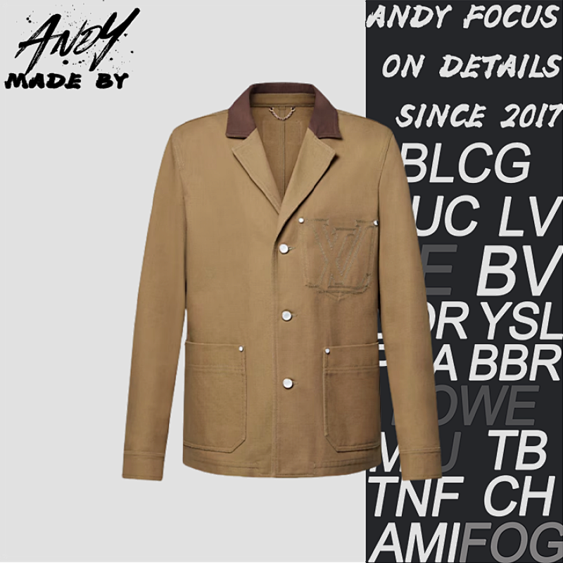 Louis Vuitton L V Vintage Letter Workwear Jacket