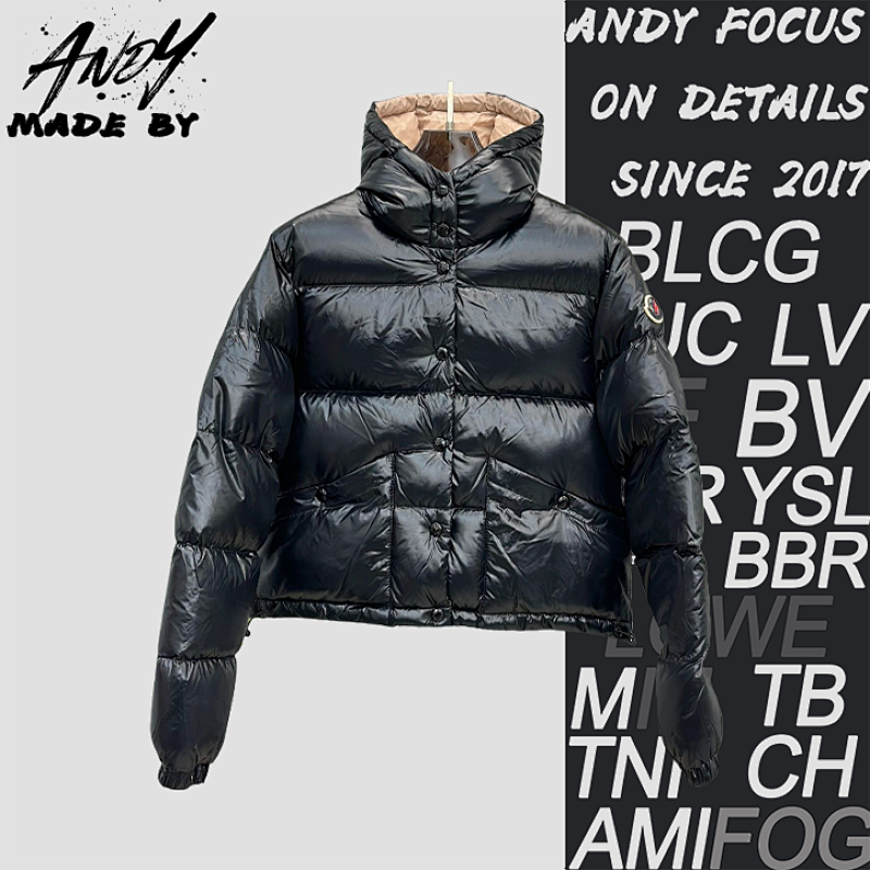 Short Down Jacket With Pink Lining
