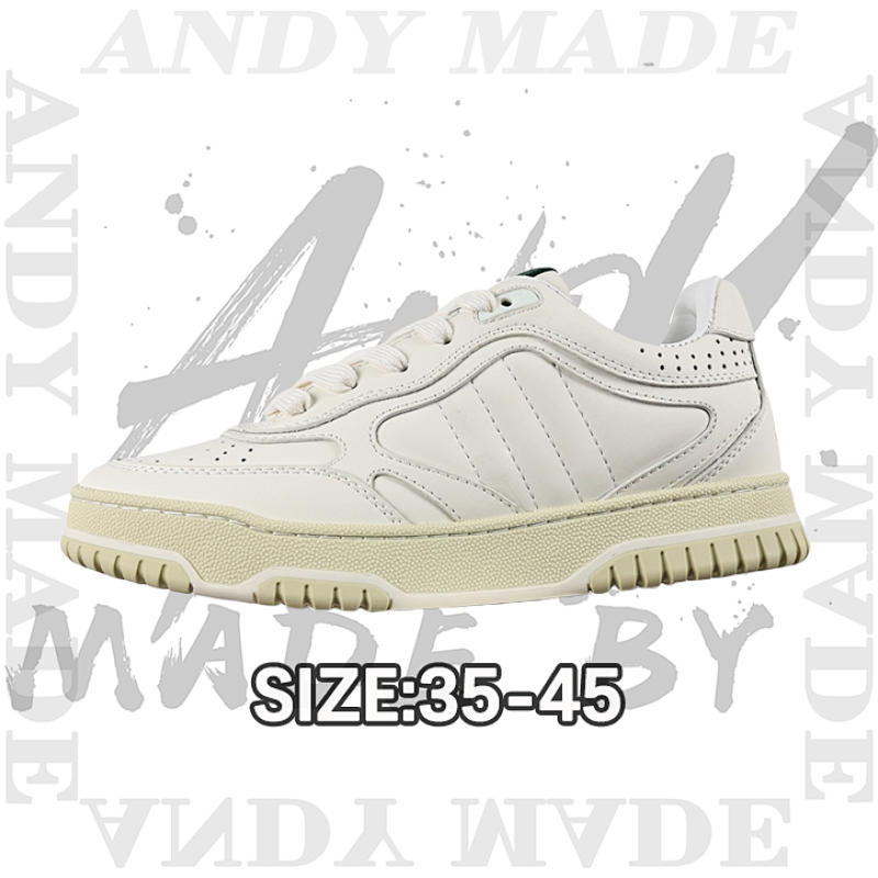 Gucci Re-Web Leather SneakersLow-top All-match White Sports Sneakers